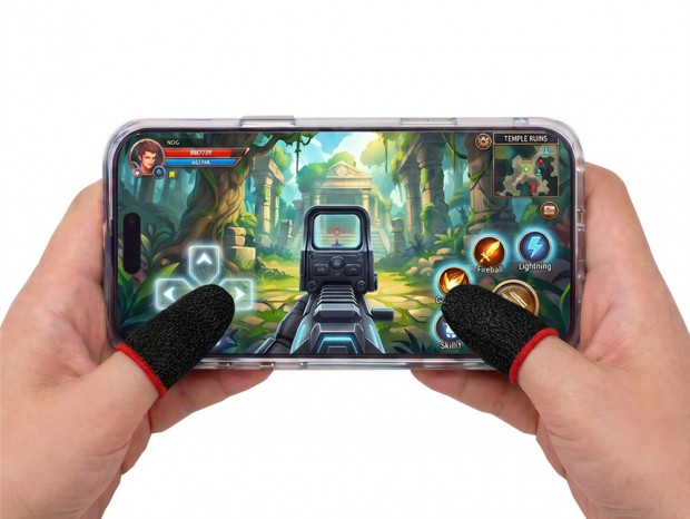 精密なゲーム操作を可能にする銀繊維素材採用のゲーミング用指サック