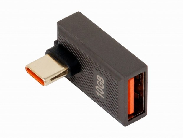 アイネックス、USB Type-Aケーブルをスマホに接続できるL型Type-C変換アダプタ