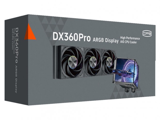 4インチデュアルIPSディスプレイ搭載のAIO水冷クーラー、CPS「DX360 Pro ARGB Display」
