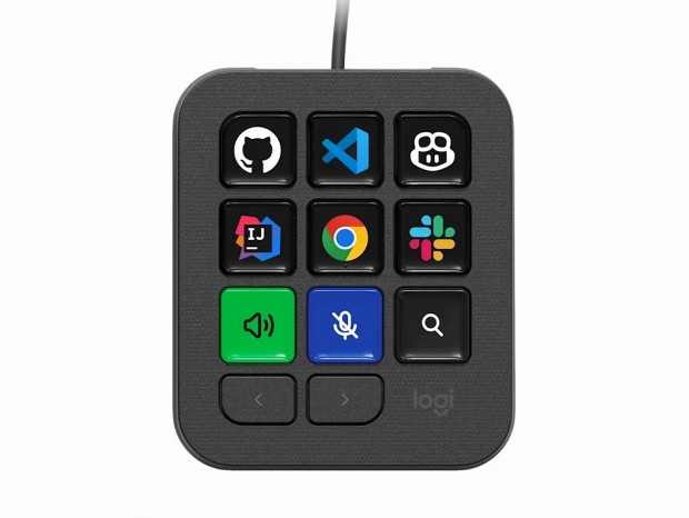 Logitech、カスタム可能なLCDキー×9搭載のAIキーパッド「MX Keypad」