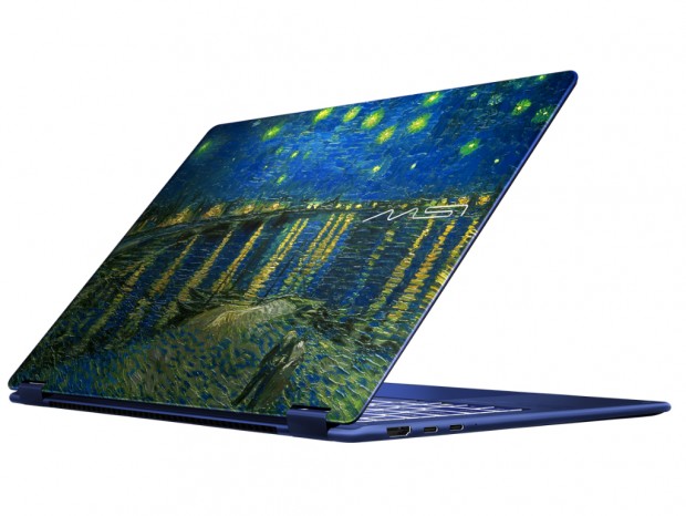 MSI、ゴッホの名画をデザインした14型OLEDビジネスノートPC計2製品発売
