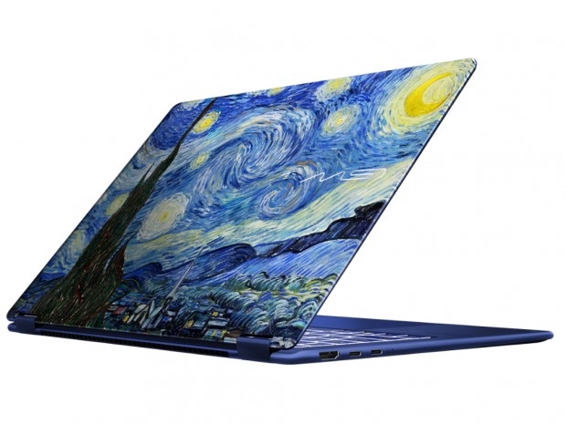 MSI、ゴッホの名画をデザインした14型OLEDビジネスノートPC計2製品発売