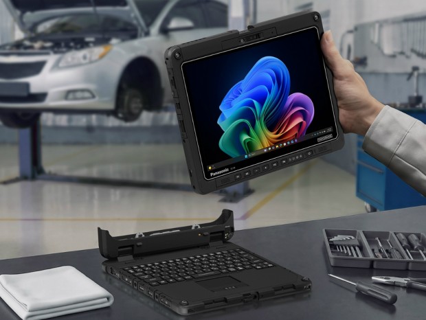 180cm落下テストをクリアしたCopilot+ PC対応12.4型2in1タフブック「FZ-34」