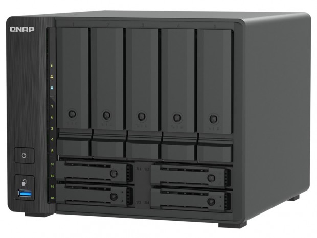 5基のHDD＋4基のU.2 NVMe SSDを搭載できる、QNAPの9ベイNAS「TS-h966TX」