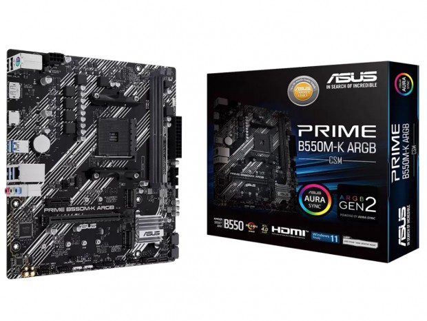ASUS、税込7,480円のB550搭載MicroATXマザー「PRIME B550M-K ARGB-CSM」