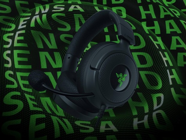 Razer、触覚フィードバック搭載ヘッドセット「Kraken V4 X Sensa HD Haptics Edition」