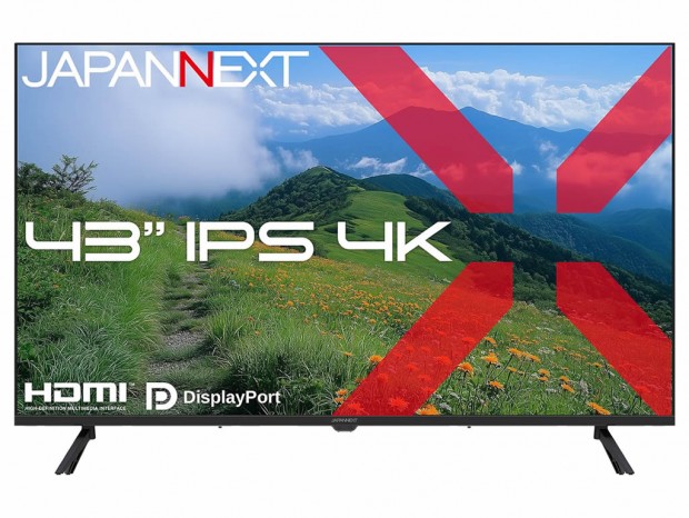 43型4K IPSが5万円切り。JAPANNEXT「JN-IPS43U」発売