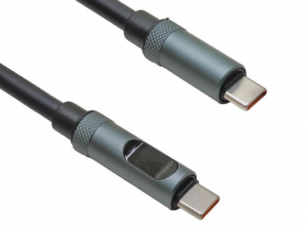 充電の勢いが数字で見える。最大240W対応USB-Cケーブル、エアリア「DIGITAL TUBE」