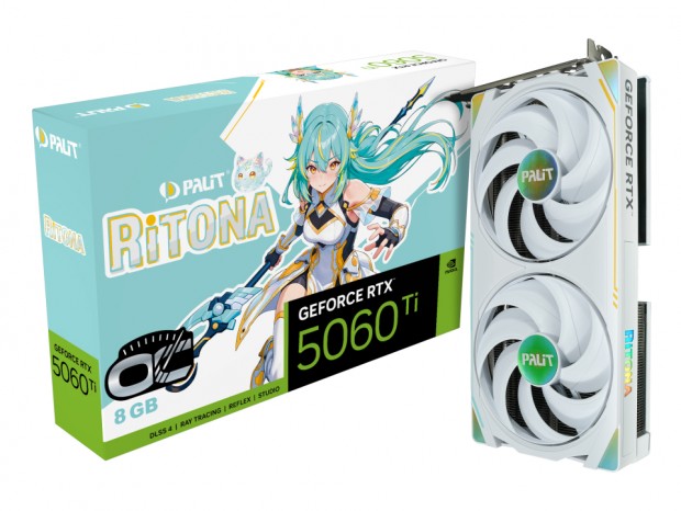 Palit、公式アンバサダー「RiTONA」デザインのGeForce RTX 5060 Ti発表