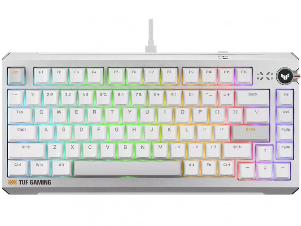 ASUS、ラピッドトリガーを即切替できる75％磁気式キーボード「TUF Gaming K4 Magnetic」