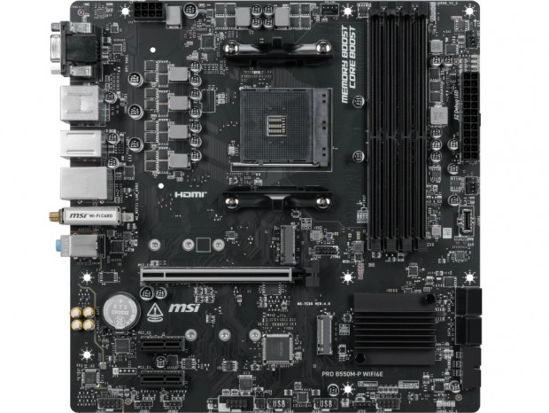 Wi-Fi 6E搭載のSocket AM4マザーボード、MSI「PRO B550M-P WIFI6E」発売
