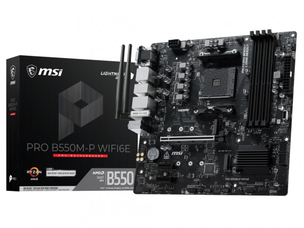 Wi-Fi 6E搭載のSocket AM4マザーボード、MSI「PRO B550M-P WIFI6E」発売