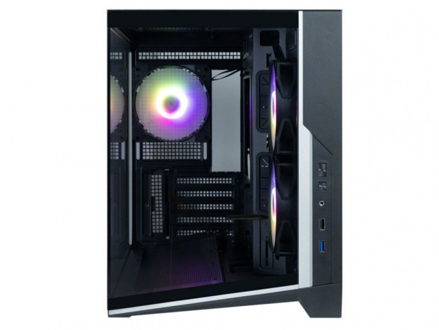 8°傾斜の底面吸気を採用するピラーレスPCケース、ZALMAN「D30 BLACK」