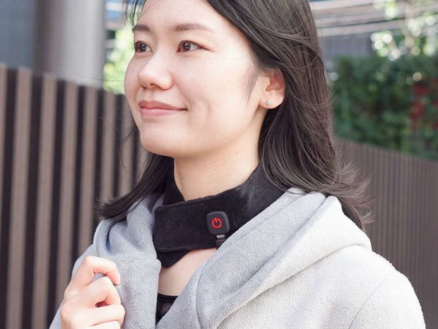 サンコー、目立たず首元を温める「巻くだけUSBネックヒーター『ホッとネック』」