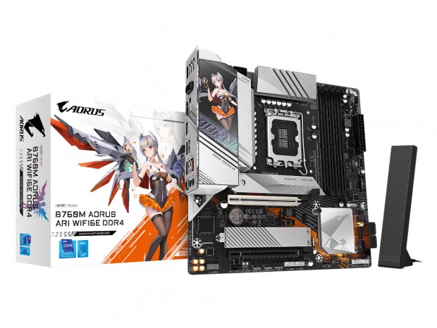 GIGABYTE、神鷹凛デザインのIntel B760マザーボード「B760M AORUS ARI WIFI6E DDR4」
