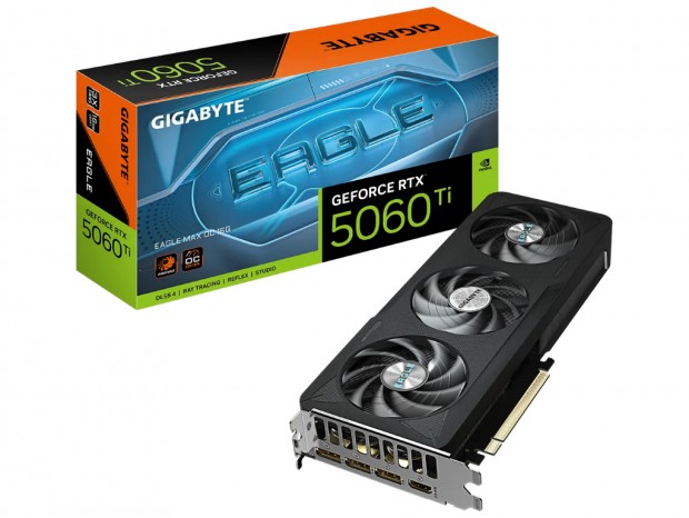 GIGABYTE、ビデオメモリ16GBのGeForce RTX 5060 Ti「GV-N506TEAGLEMAX OC-16GD」