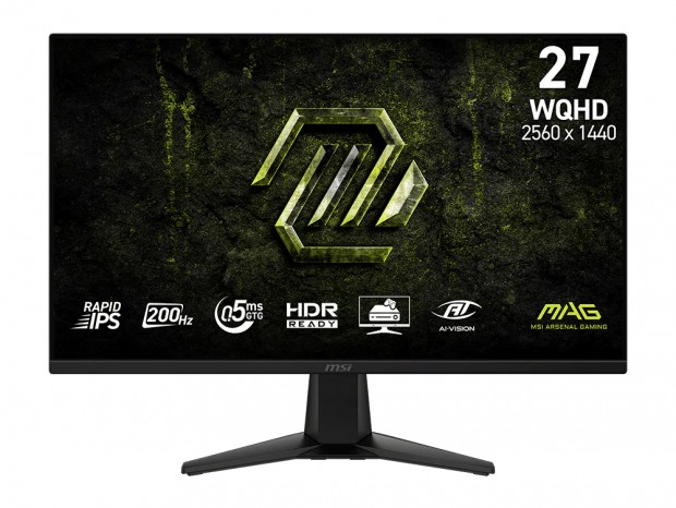 RAPID IPS採用27型WQHDゲーミングディスプレイ、MSI「MAG 275QF E20」