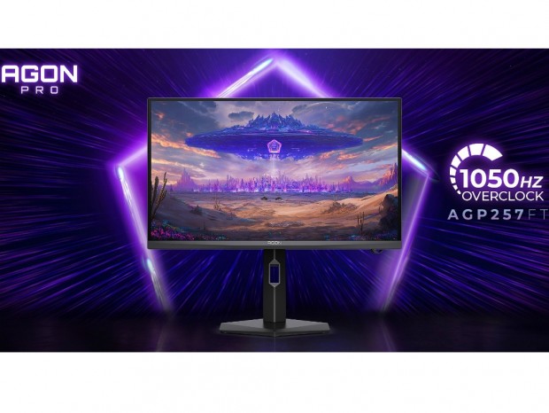 1,050Hz/0.1ms対応のeSports向けフルHDゲーミングディスプレイ、AOC「AGP257FT」