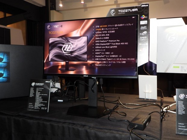 ASRock27型QD-OLEDディスプレイ4製品を発表