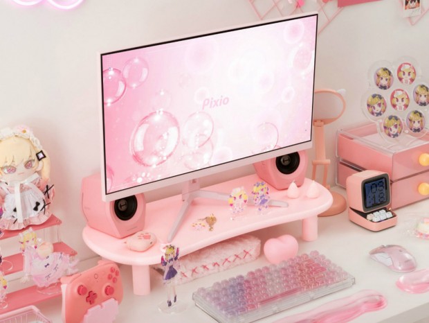 Pixio、全面ラウンドエッジ形状の4色モニタースタンド「PXRS1」シリーズ