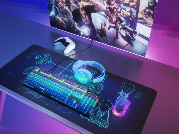 SteelSeries×Fortniteコラボデバイスが一挙登場、限定デザインのマウスやヘッドセットなど