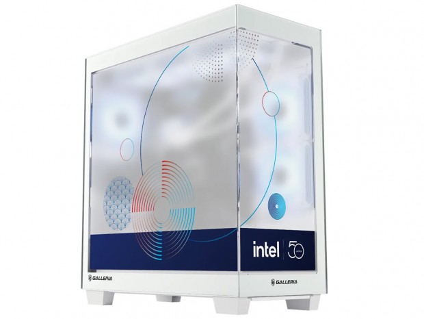 インテル監修の限定ピラーレスケース採用、GALLERIAから50周年記念コラボPC