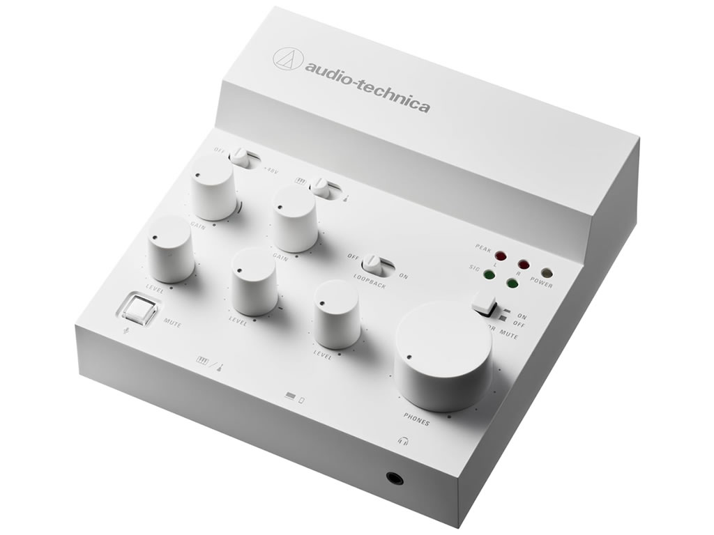 audio-technicaAT-LUX3USBオーディオミキサー ホワイト美品 プライム感謝祭】配信機材も白で統一。オーテクのUSBミキサーが20