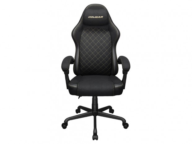 COUGAR、背もたれとアームレストが連動するスエード調ゲーミングチェア「FUSION EX」