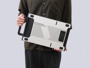 USB1本で4画面にできる縦横回転モニター