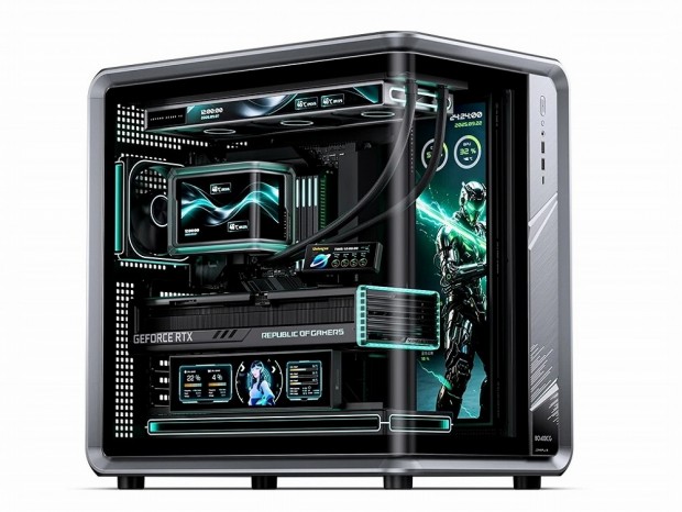 JONSBO、冷却ファンと重ねて搭載できるラジエーターサイズのIPS液晶「DS360MAX」