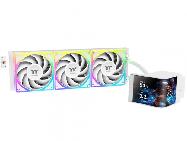 Thermaltake、6.67型曲面AMOLED搭載AIO水冷クーラー「MAGCurve 360 Ultra Sync」