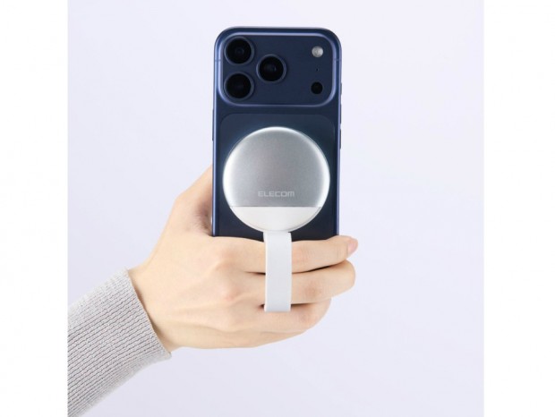 スマホに貼り付くMagSafe対応カードリーダーがエレコムから