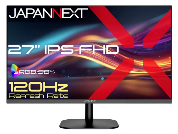 JAPANNEXT、税込17,970円の120Hz対応27型フルHDディスプレイ「JN-27i120F」発売