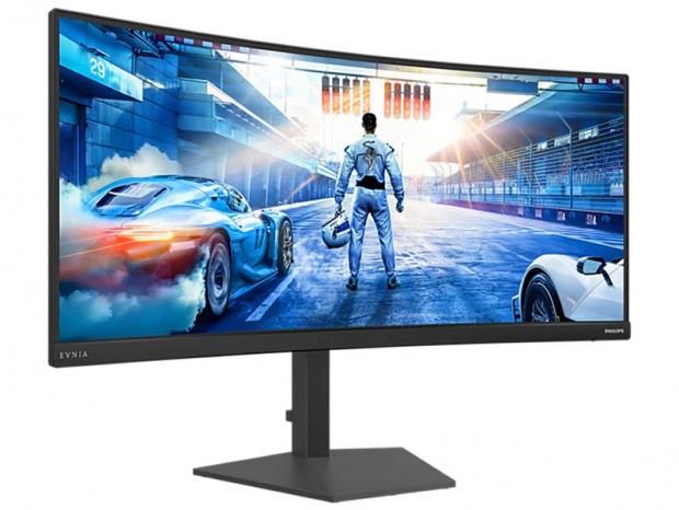 世界初の36型 UWQHD / 260Hz対応ゲーミングディスプレイ、Philips Evnia「36M4C5500P」
