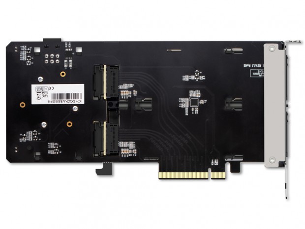 ICY DOCK、2台のE1.S SSDをリムーバブルドライブ化するPCIe 5.0拡張カード