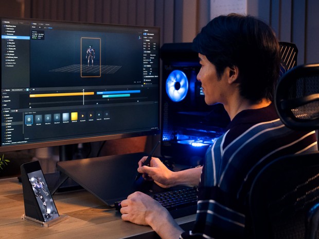 推しキャラが机の上に現れる？ ソニーが裸眼立体視対応の6インチディスプレイ「ELF-MN1」を発表