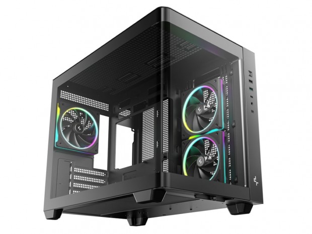 継ぎ目のない曲面ガラスで内部を一望、DeepCoolのパノラマPCケース「CG330U 3F」