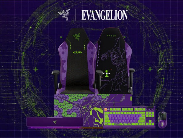 エヴァ初号機カラーのRazer製ゲーミングデバイス5製品が登場、マウスやキーボード、チェアなど